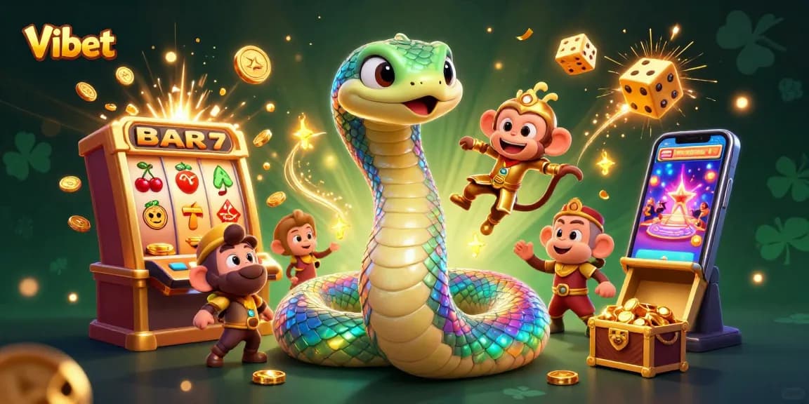 Experience vibrant gameplay and jackpots with Vibet's gaming scene filled with excitement and rewards.
