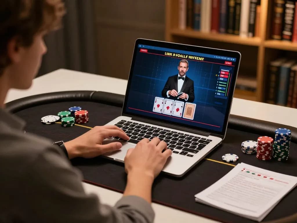Player engaging in online blackjack at XX88 with focused strategy and cozy atmosphere
