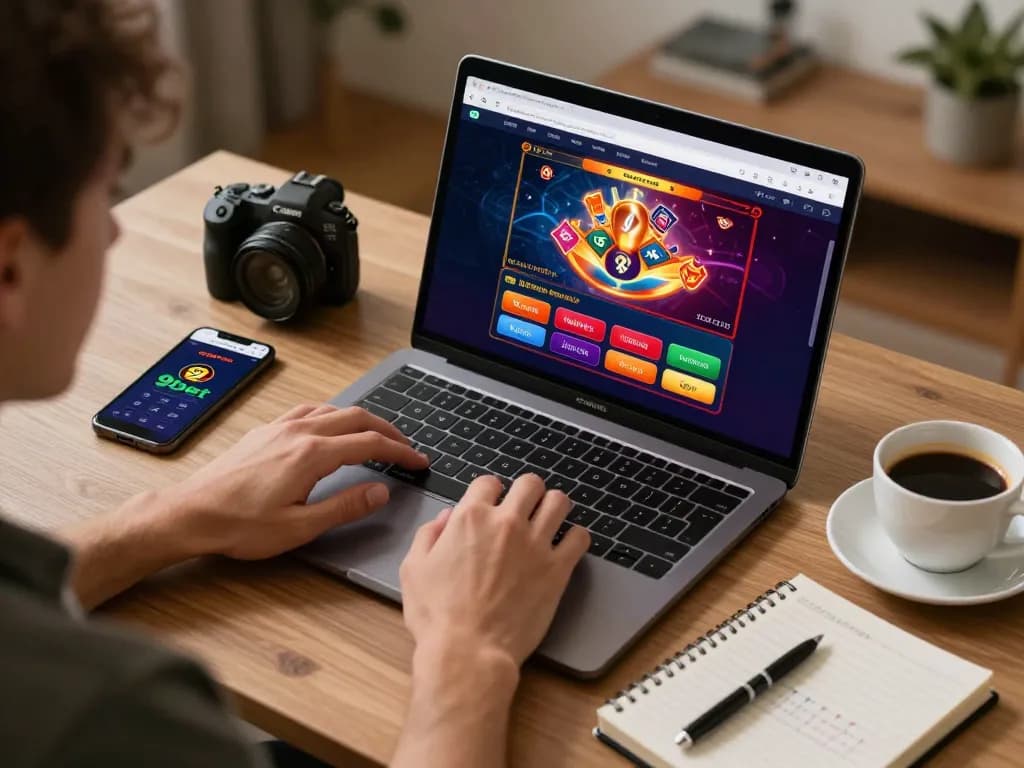 Engaging with the 9bet platform while exploring online gambling strategies.