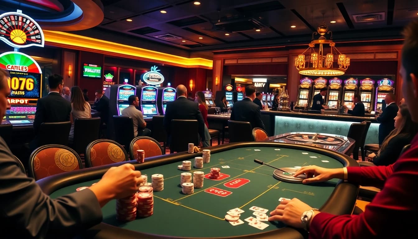 Join the excitement at ee 88 with high-stakes poker and vibrant slot machines in a luxury casino.