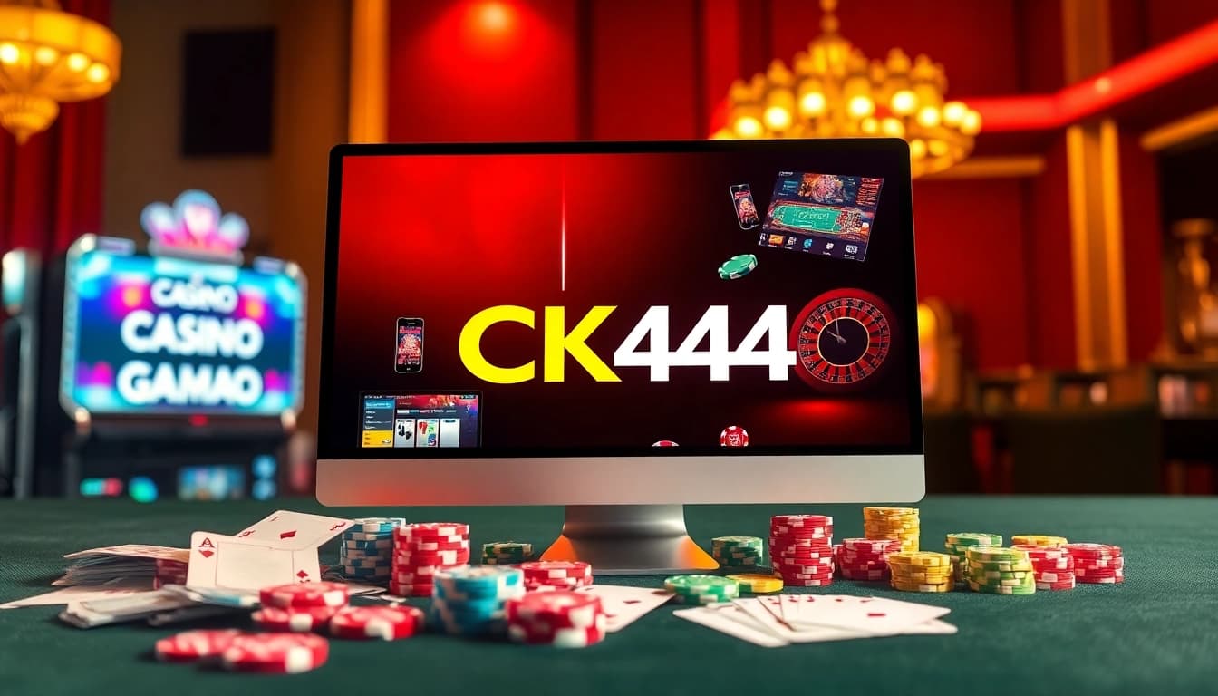 CK444 engaging slot machine interface showcasing vibrant graphics and exciting gameplay elements.