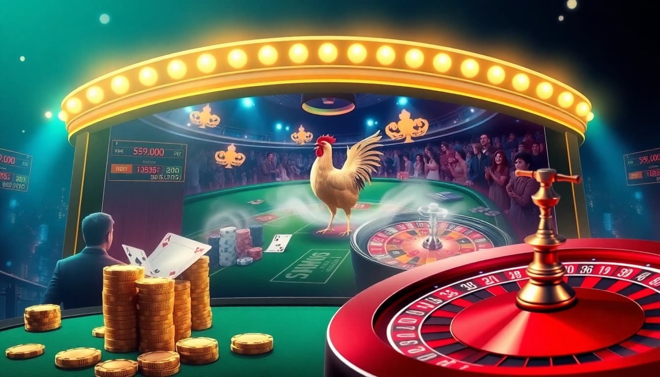 Experience live cockfighting excitement with sv388win.live in a luxurious online casino setting.