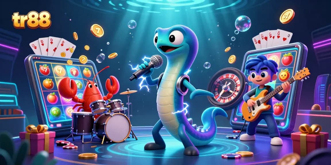 Experience exciting gameplay with tr88 in a vibrant underwater casino featuring dynamic characters and rich gaming elements.