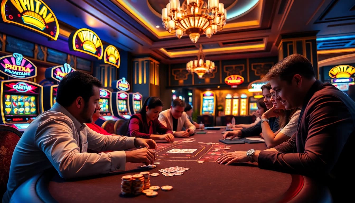 PHTAYA offers an immersive poker experience with vibrant action and high-stakes excitement at the casino table.