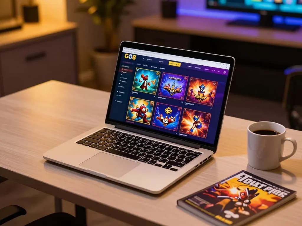 Engaging session on GO8 platform, vibrant online gaming setup showcasing strategy and entertainment.