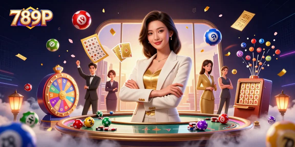 Engage with the vibrant world of 789P as you explore colorful lottery elements in a dynamic casino setting.