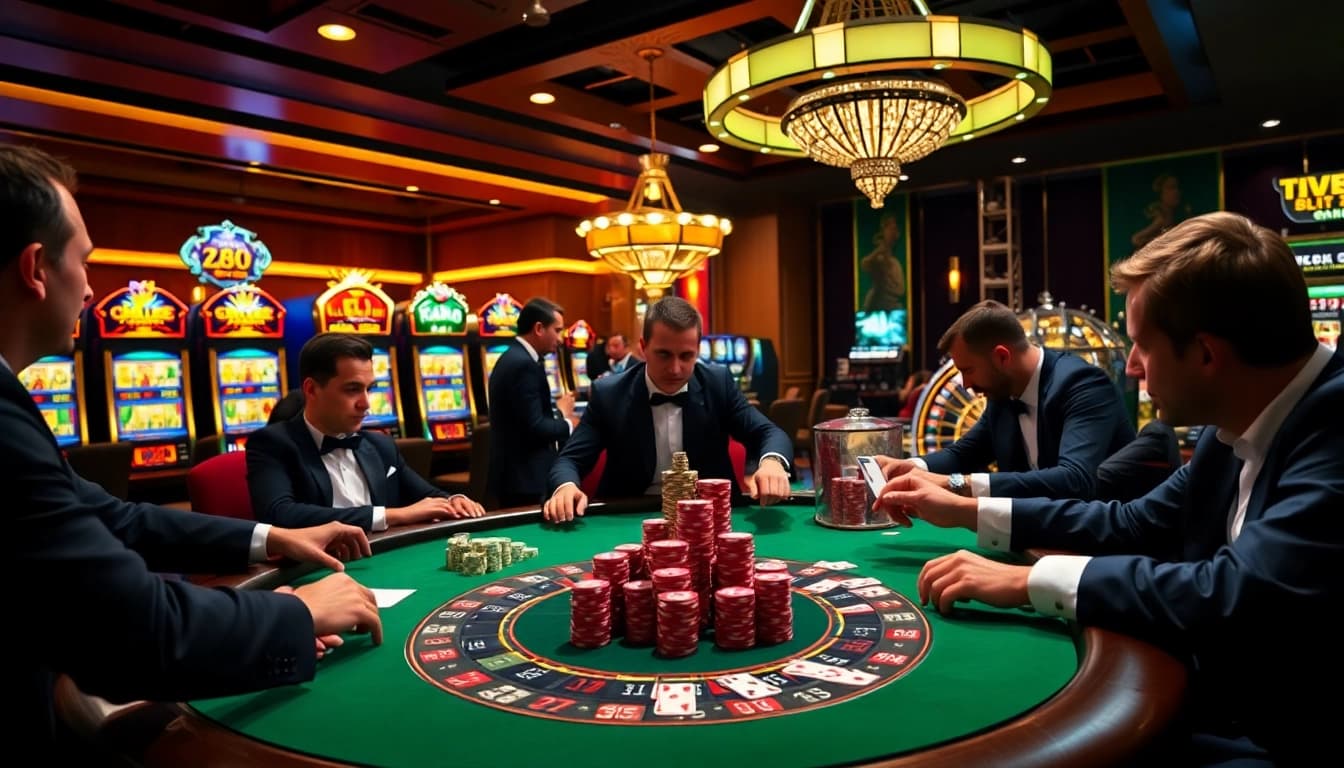 Experience the thrill of gambling on https://zx88.live/ with an exciting poker game and vibrant casino atmosphere.