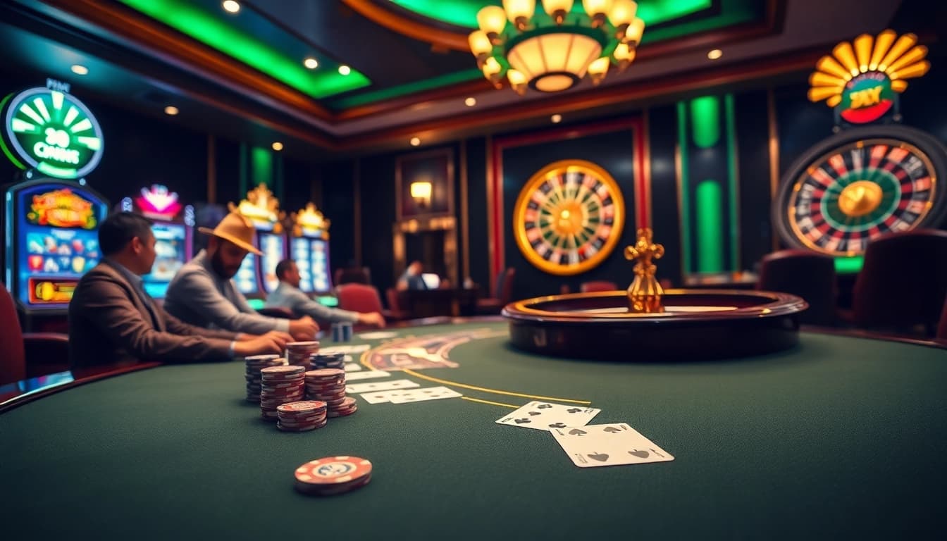 Engage with the high-stakes excitement of gambling at https://8xx.golf/ in a vibrant casino scene.
