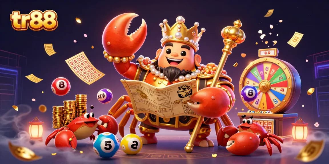 Experience exciting gameplay at tr88 with the golden crab emperor and vibrant casino elements.