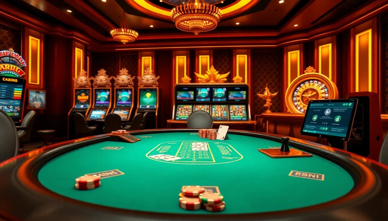 Experience the thrill of online gambling at https://kjc.football/ with a stunning virtual poker scene.