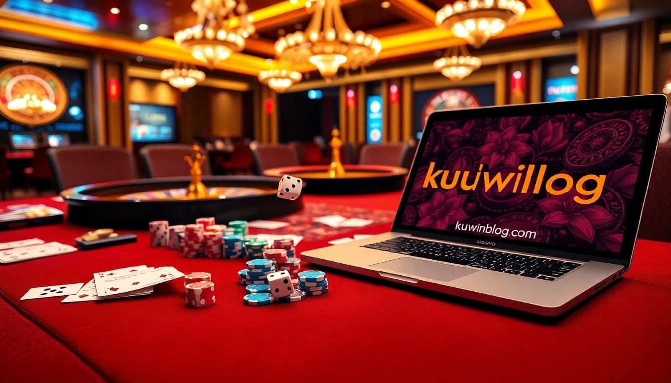 Experience the thrill of gambling at kuwinblog.com with vibrant casino visuals.