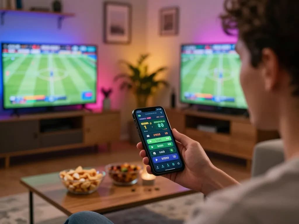 Bongdallu user placing bets through a mobile app in an engaging sports betting environment.