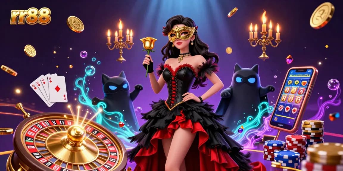 Experience exhilarating gambling adventures at rr88 with stunning visuals of vibrant casino elements and dynamic action.