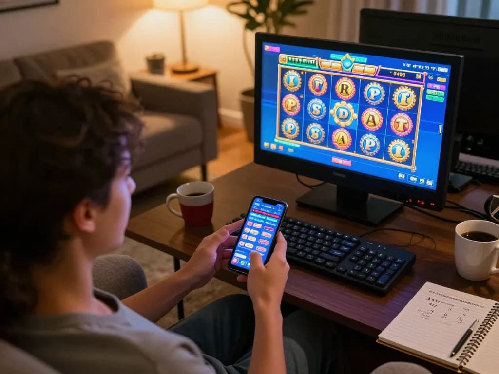 Chơi trò chơi slot Link 12bet trên điện thoại thông minh trong môi trường thoải mái tại nhà