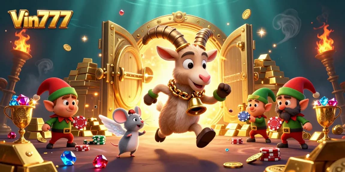 Win big at Vin777 with our festive casino showcasing Krampus and playful elves!