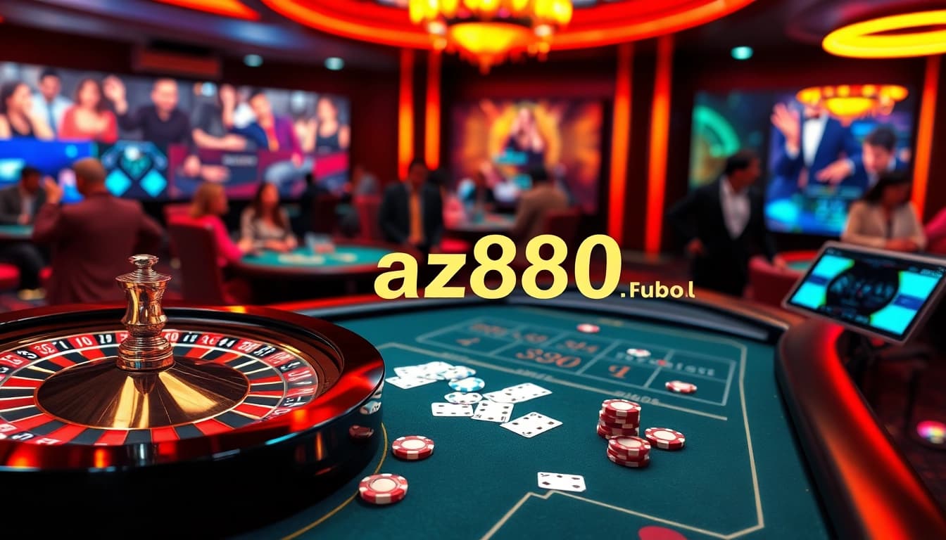 Experience exhilarating gaming at az888.fubol with vibrant casino tables and immersive betting action.