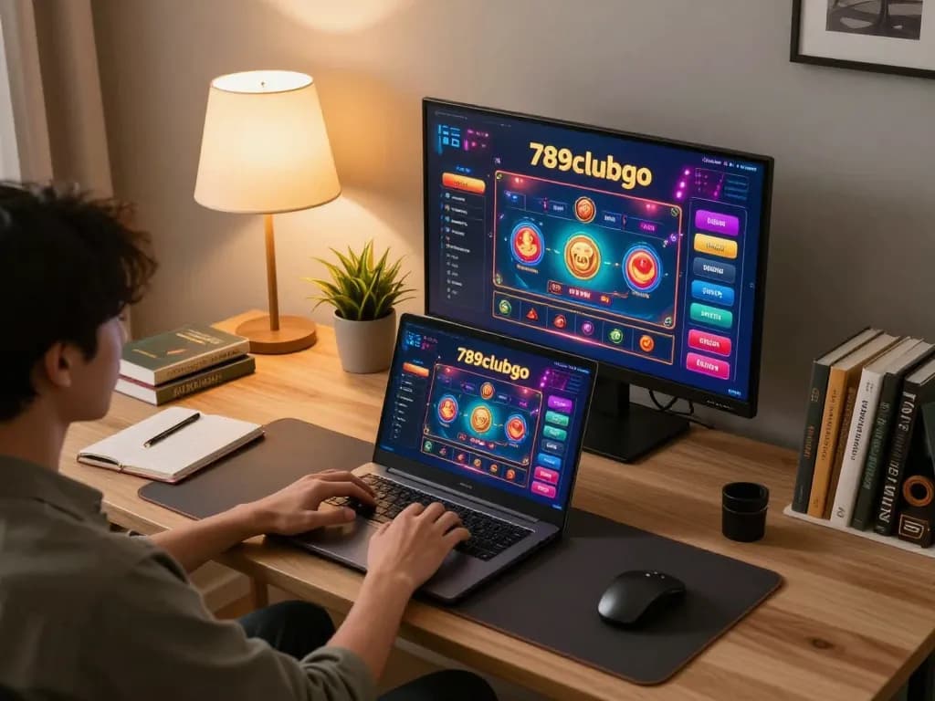 Engage in online gaming with 789clubgo from a cozy home setup, enjoying immersive casino experiences.