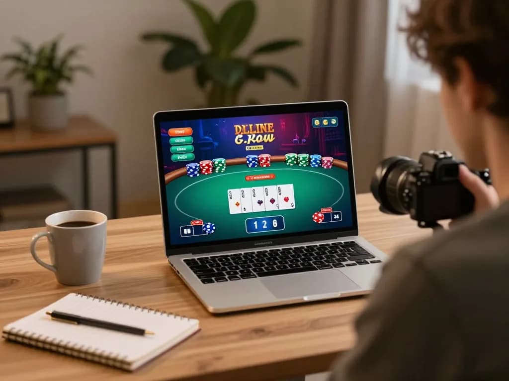 Engaging in online poker gameplay with link mu88 for enhanced gaming experience.