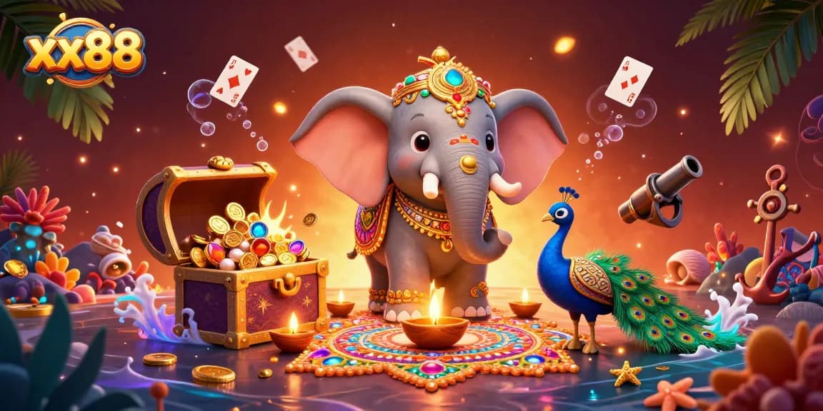 Experience winning strategies at xx88 with vibrant casino-themed illustration showcasing action and energy.