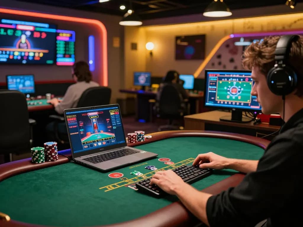 Player experiencing live dealer blackjack on OKFUN, showcasing an engaging online gaming environment