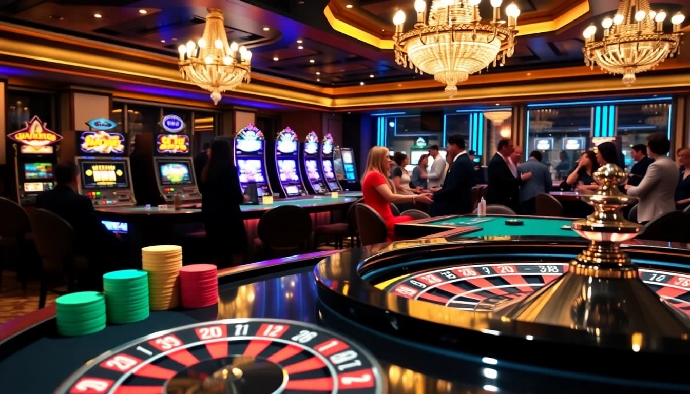 Experience thrilling casino action at https://mm88.bar/ with vibrant roulette and poker tables.