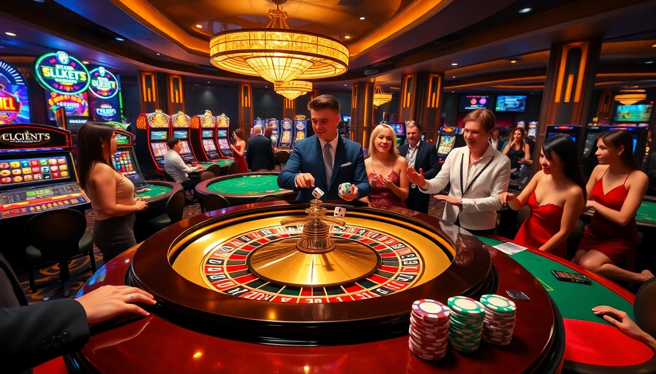 Engage in expert-level gaming at https://lc88comm.com/, featuring a lively roulette table and colorful chips.