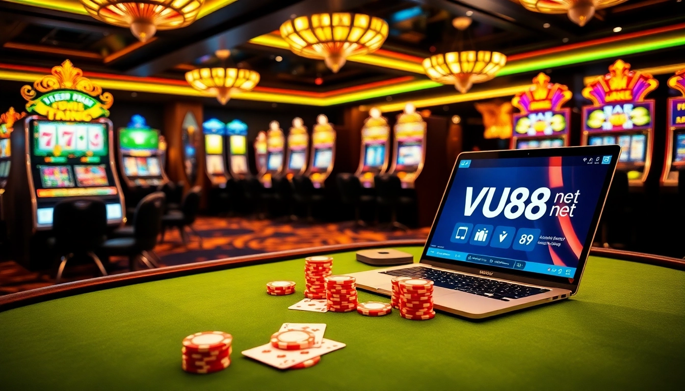 Experience thrilling gameplay at VU88 net with vibrant casino visuals and engaging gaming action.