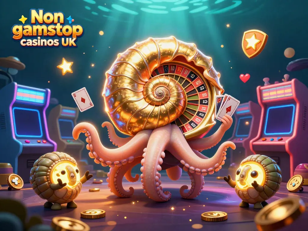 Engage in thrilling gameplay at Non gamstop casinos UK with a vibrant underwater casino scene.