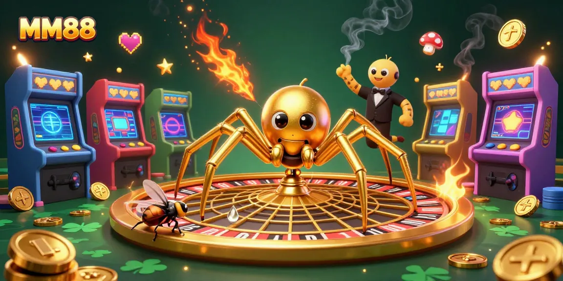 Engage in thrilling gameplay at MM88, featuring vibrant characters and casino elements.