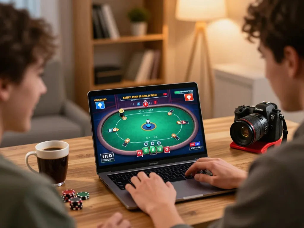 Engaging into 32win đăng nhập experience through an exciting online poker game from home setup.