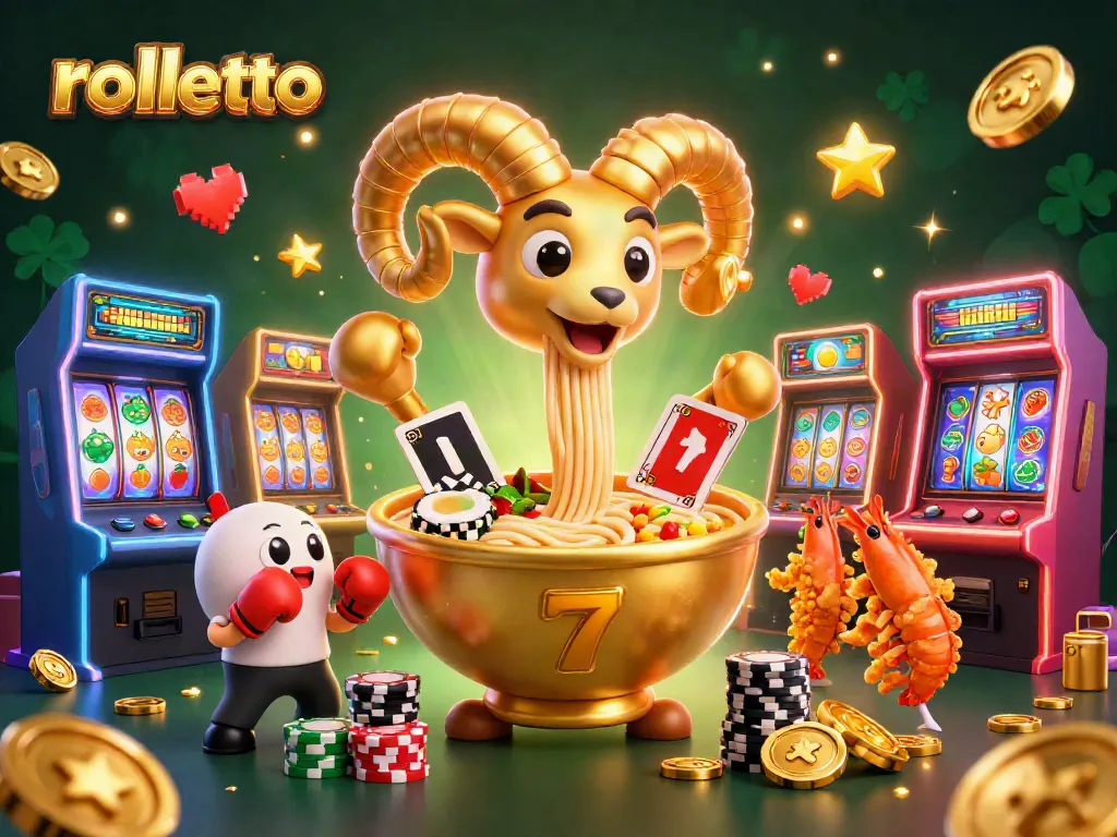 Experience the fun at rolletto with our colorful casino illustration filled with joyful characters