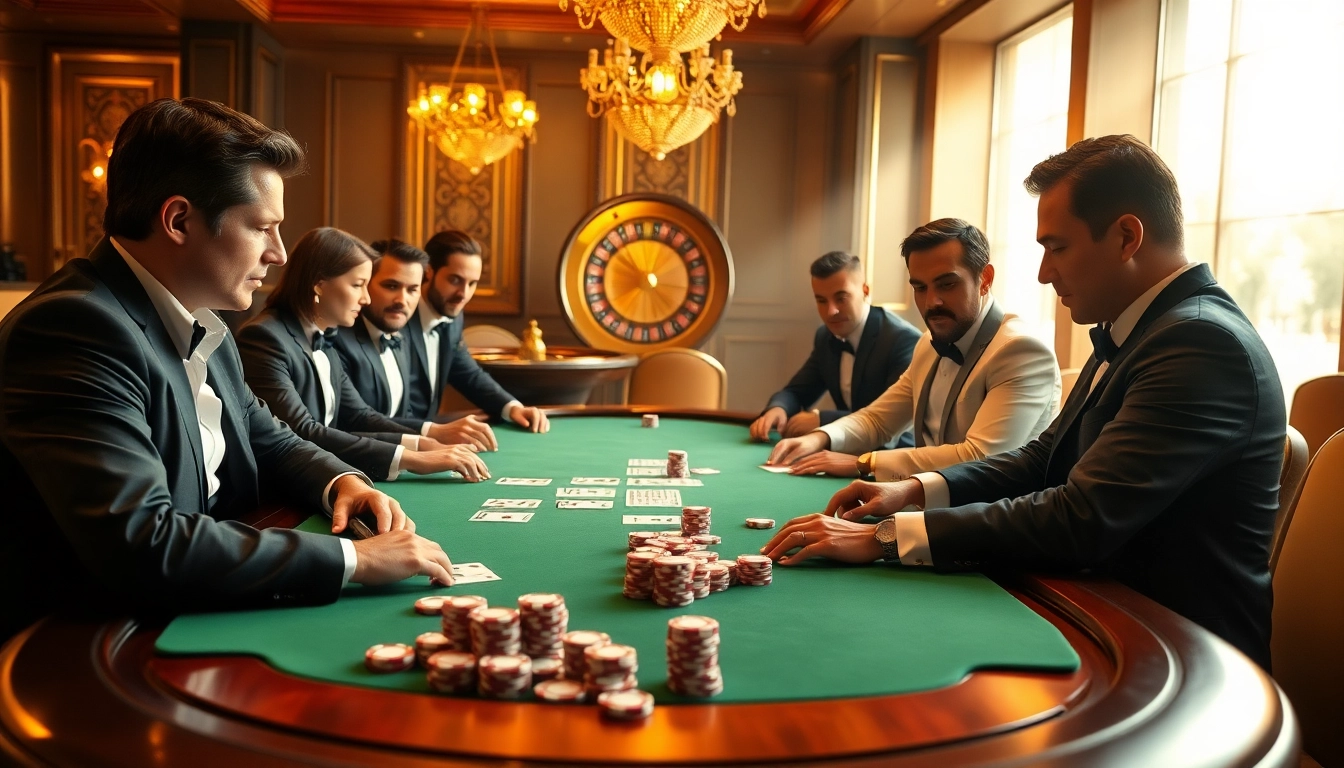 Watch players engage in high-stakes action at an elegant poker table, highlighting the thrill of ee jl.
