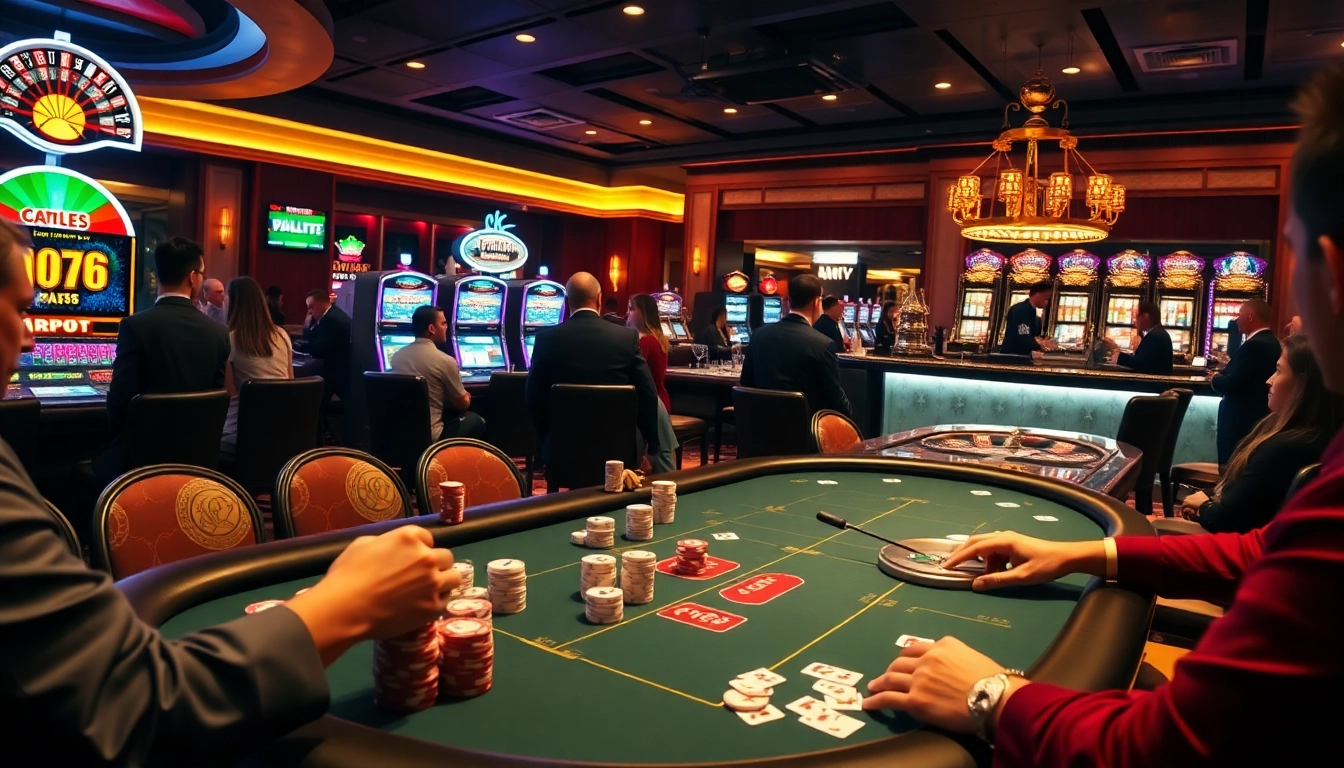 Join the excitement at ee 88 with high-stakes poker and vibrant slot machines in a luxury casino.