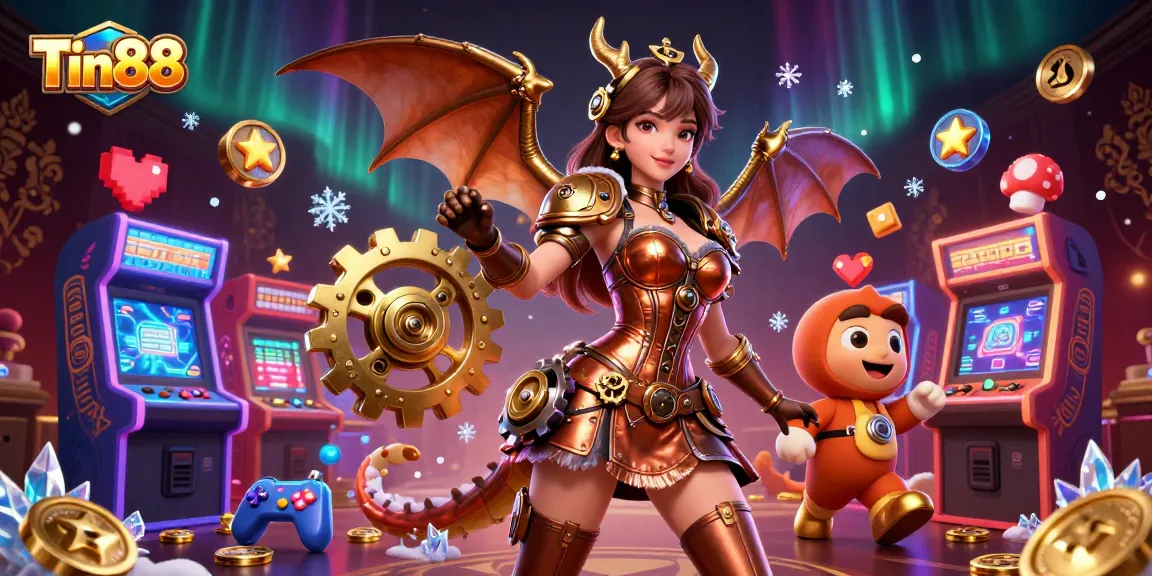 Engage in thrilling gameplay at Tin88 with dynamic casino elements and festive atmosphere.