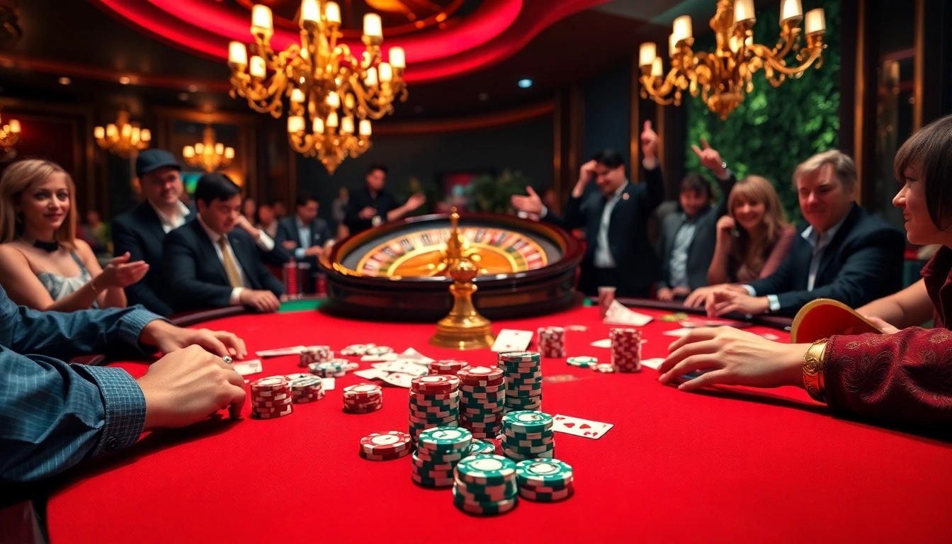 Experience thrilling gameplay at GG 88, featuring lively casino tables and vibrant poker chips.