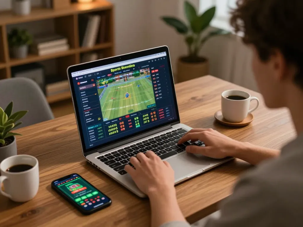Engage in your betting strategies on https://xx88.day/ with a player analyzing odds on their laptop