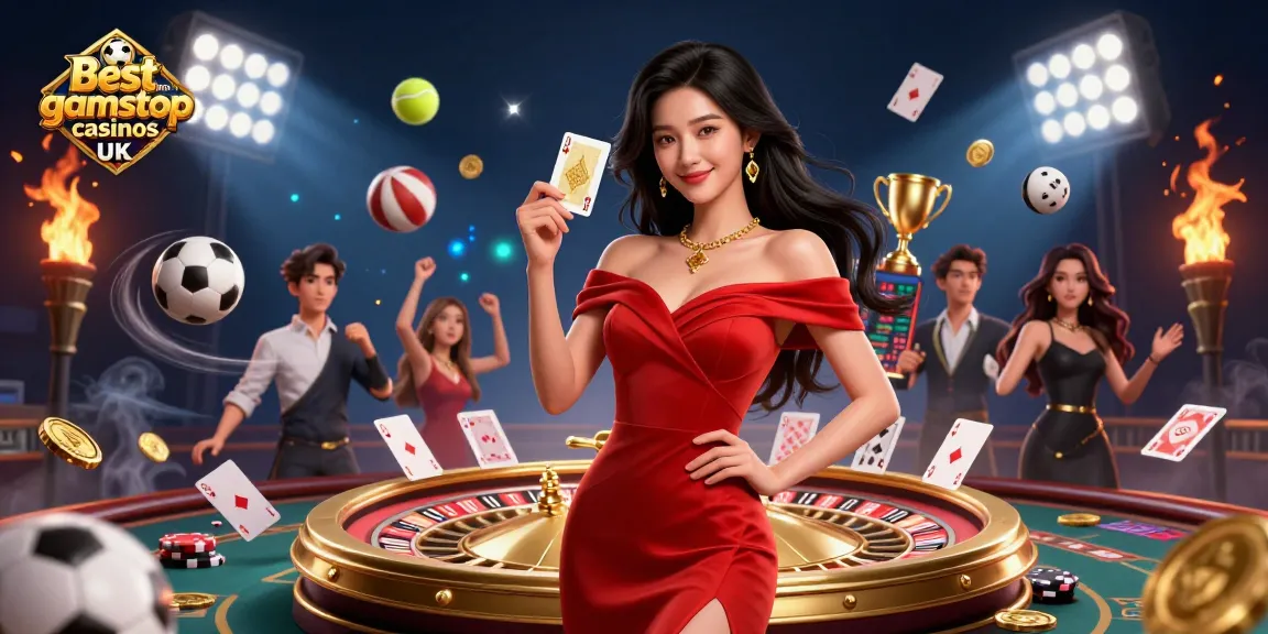 Engage with the best non gamstop casinos UK featuring vibrant casino elements and a confident player.