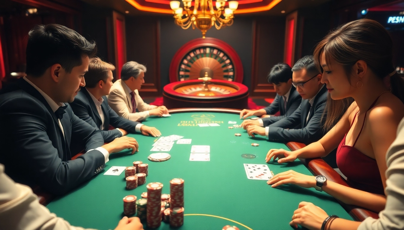 Experience the thrill of high-stakes poker at https://rr88a.us.com/ featuring intense gameplay with elegant surroundings.