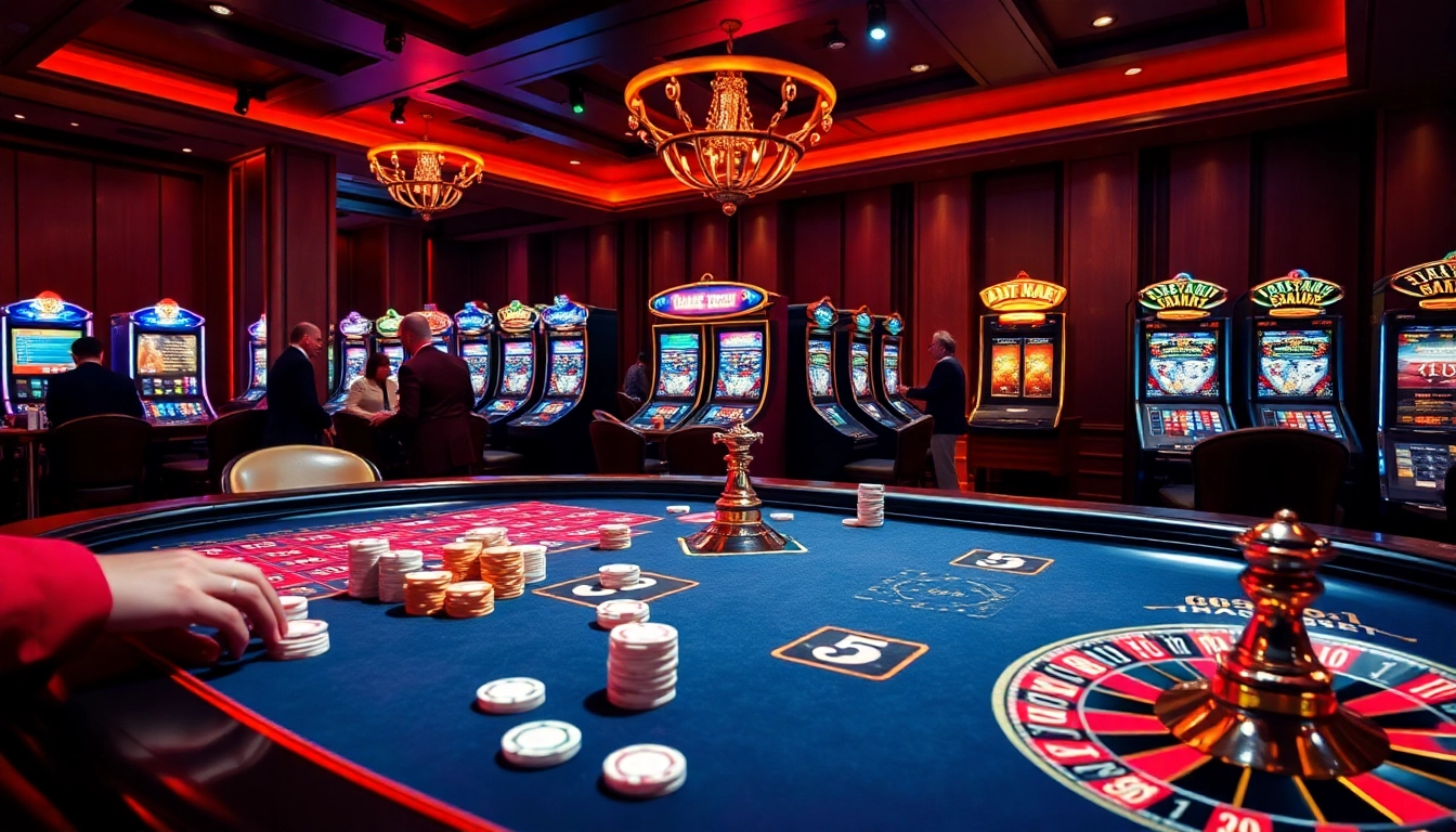 Experimenta la emoción de 600bet con visuales de casino vibrantes que presentan mesas y máquinas tragamonedas.