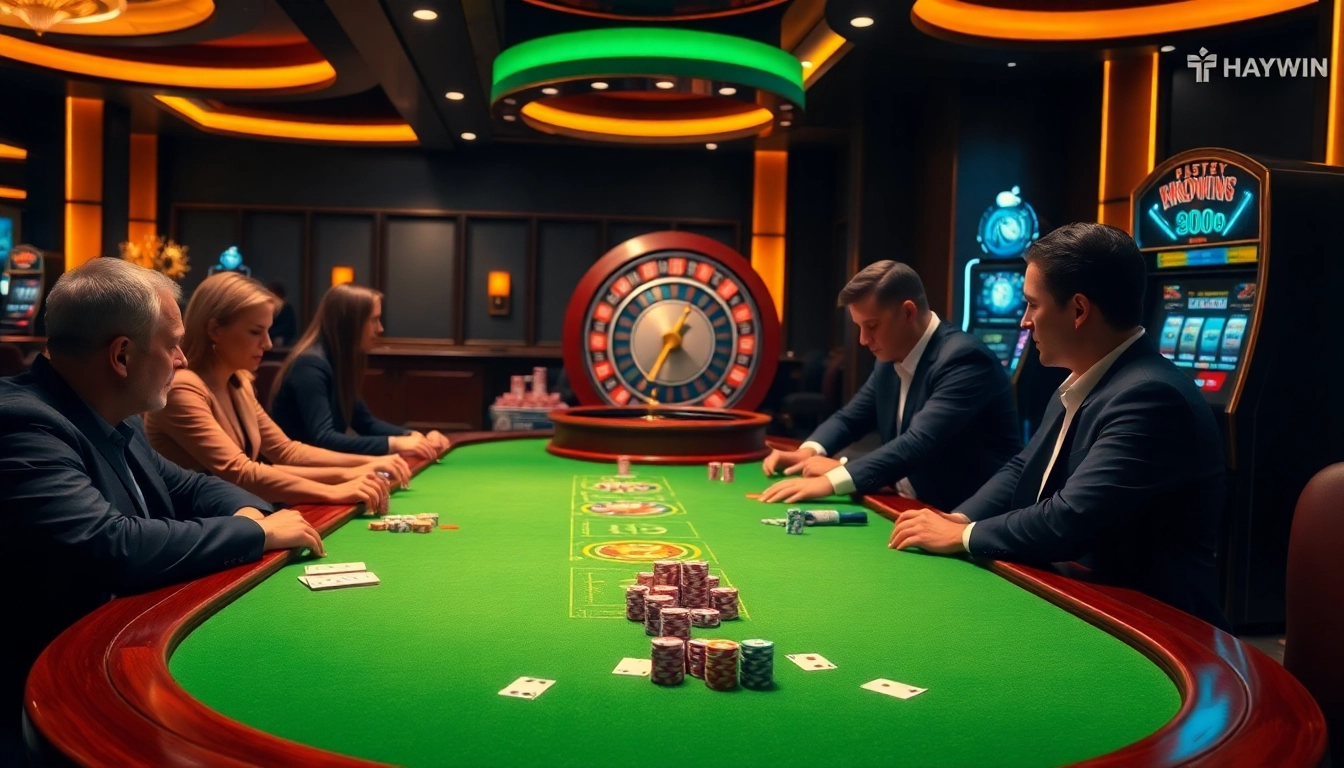 Experience the thrill of poker at Haywin's luxurious casino, where excitement awaits.