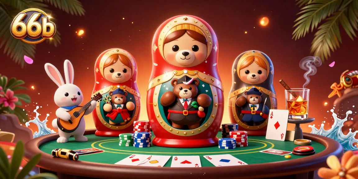 Experience thrilling gameplay at 66b with vibrant casino scenes and engaging characters.