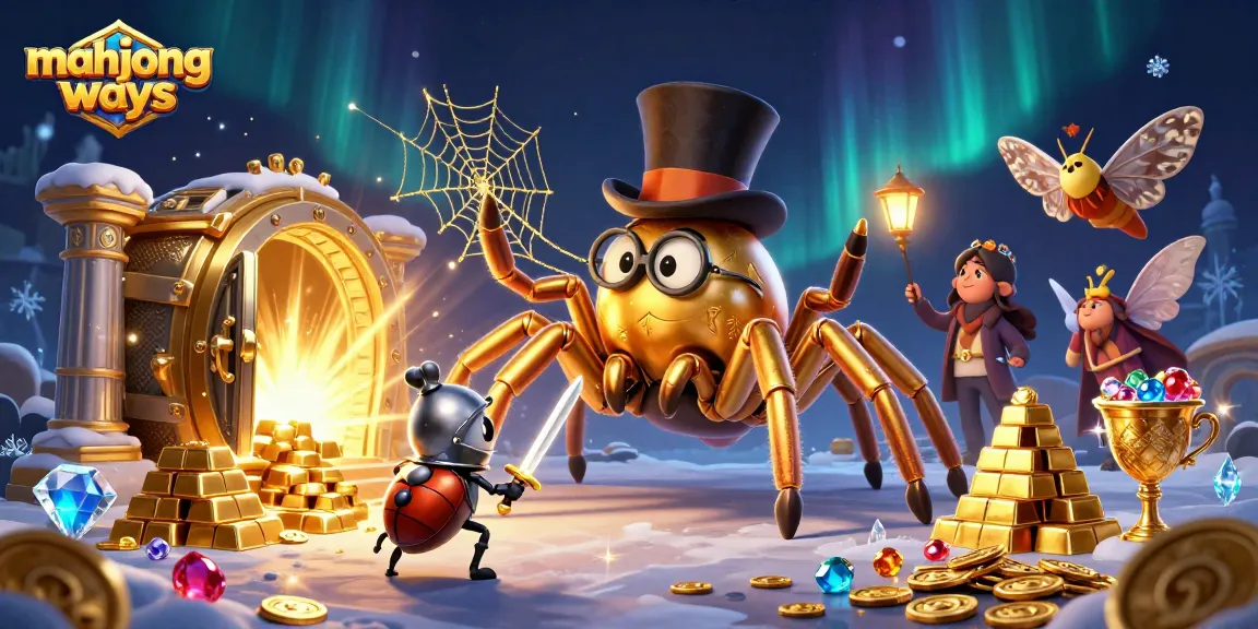 Experience mahjong ways excitement with vibrant casino-themed 3D cartoon art featuring treasure and characters.