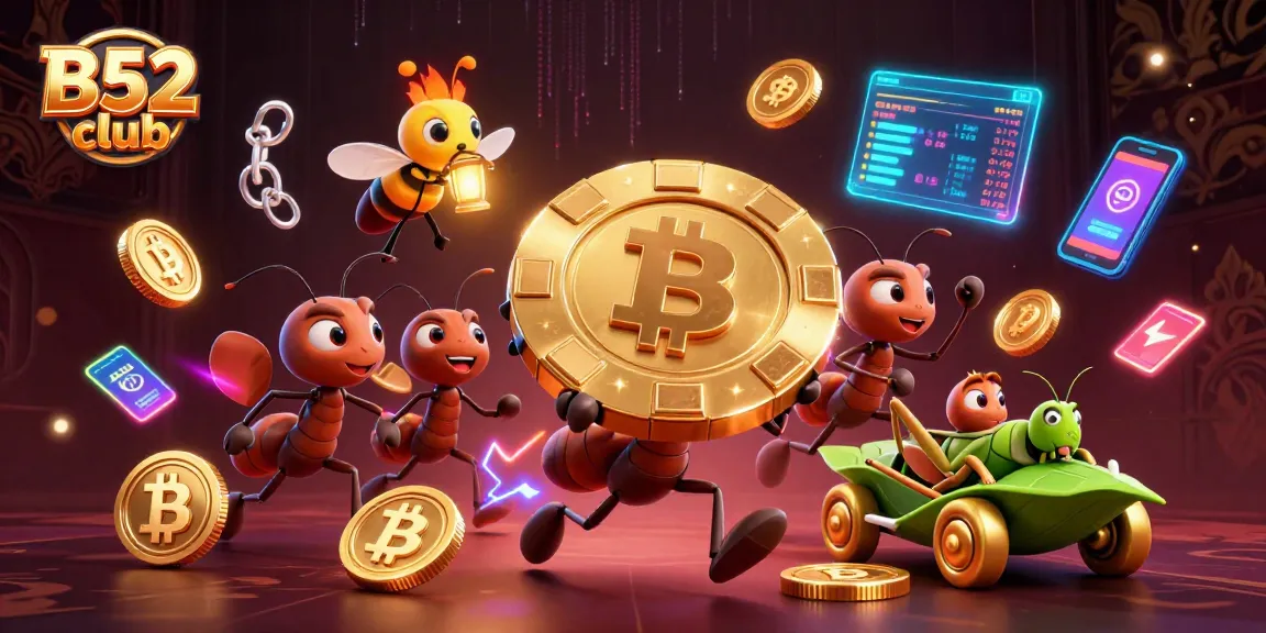 B52 club delivers thrilling gaming experiences with vibrant characters and dynamic casino elements.