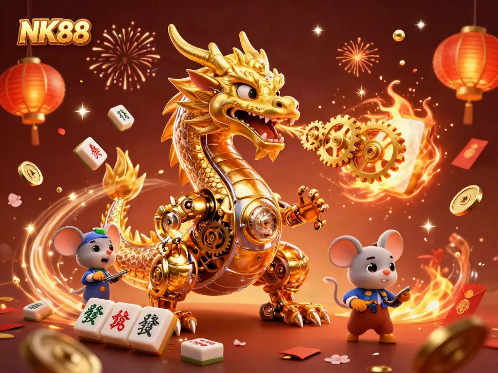 NK88 showcases an immersive casino atmosphere with vibrant 3D cartoon elements in action.