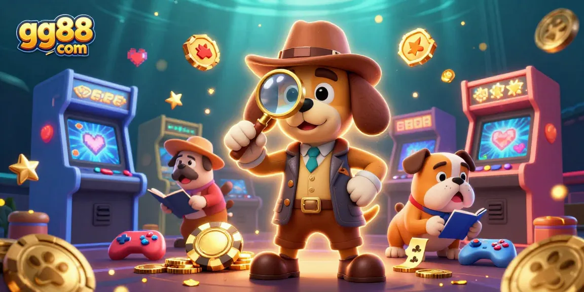 Engage with gg88 com through an exciting casino adventure illustrated with vibrant gaming elements and characters.