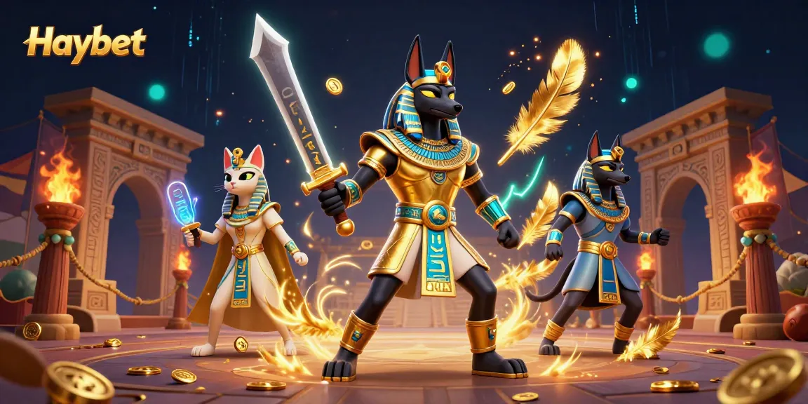 Engage with Haybet's thrilling betting experience amidst dynamic gaming elements and ancient symbols.
