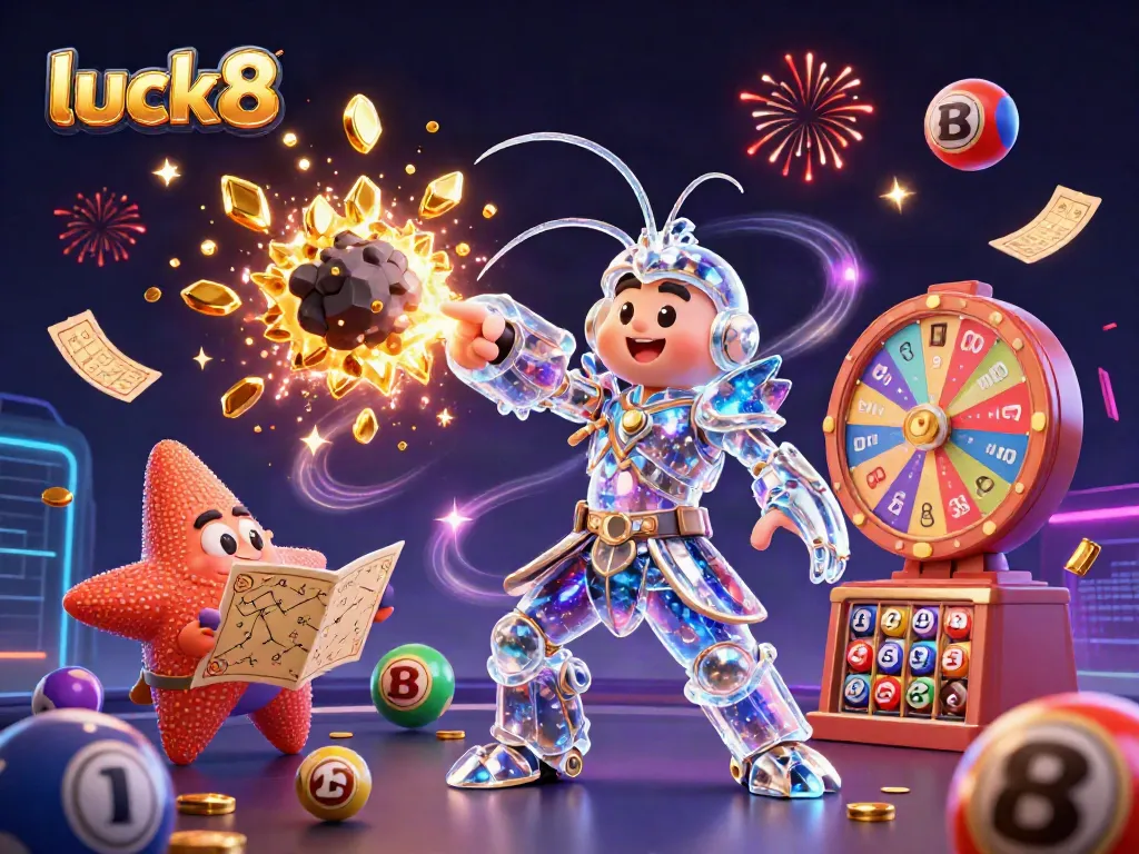 Experience thrilling gaming with luck8 as a galactic samurai mantis shrimp explodes an asteroid for jackpots.