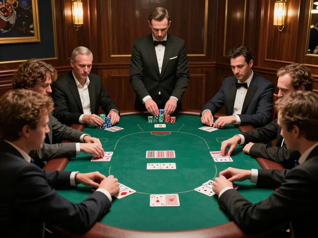 Play at an upscale poker table in Sv368, players engaged in high-stakes strategic action