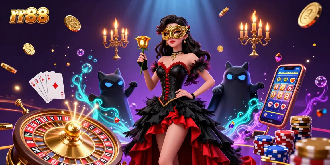 Experience exhilarating gambling adventures at rr88 with stunning visuals of vibrant casino elements and dynamic action.