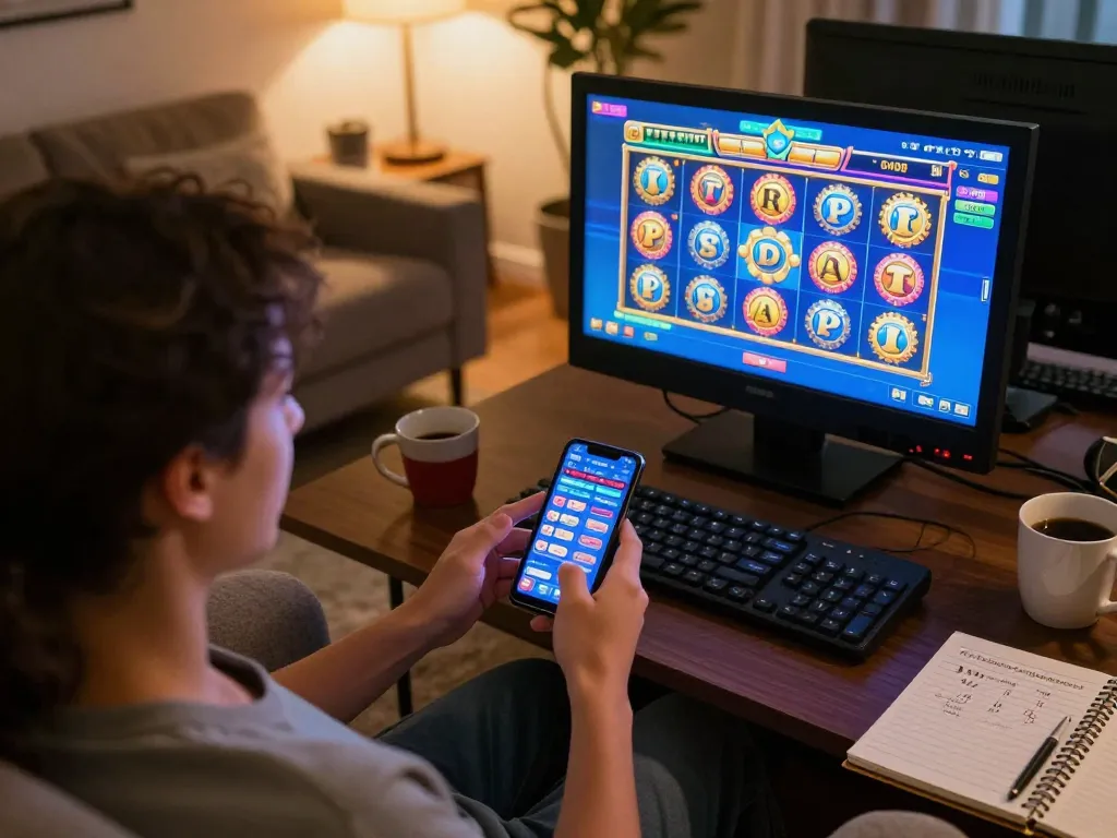 Chơi trò chơi slot Link 12bet trên điện thoại thông minh trong môi trường thoải mái tại nhà